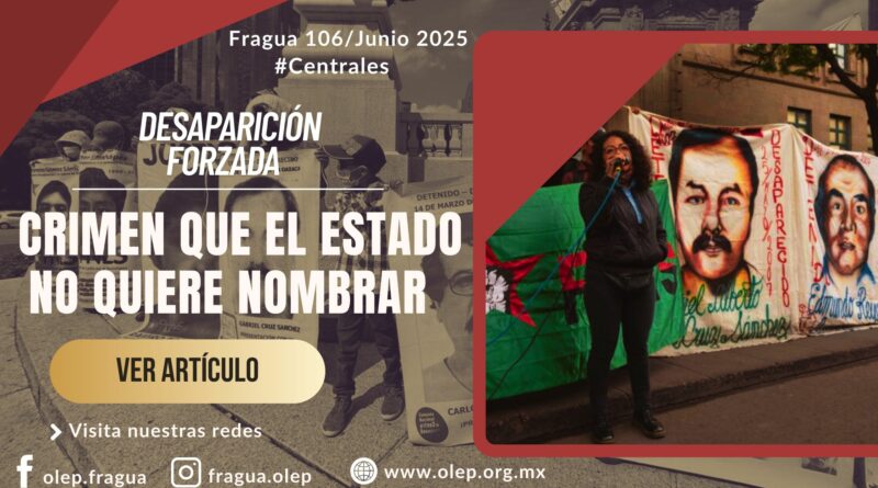En México, la tierra tiembla no sólo por los sismos, sino por la desaparición forzada de personas y de justicia; tiembla por los más de 124 mil nombres que ya no responden, por los rostros que el Estado pretende borrar.