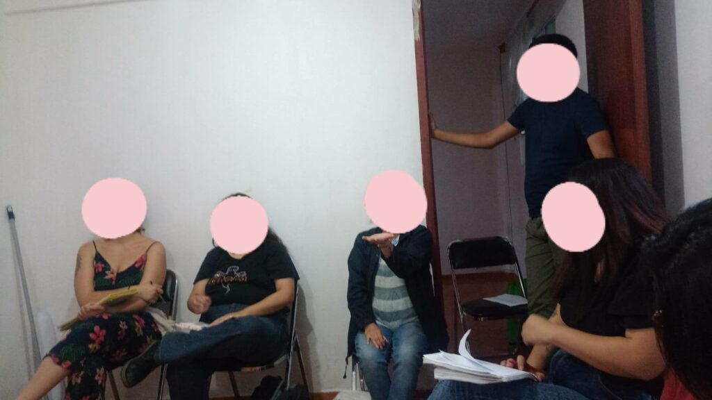 Imágenes del inicio del Curso Pedagógico Elvia Carrillo Puerto, en la Ciudad de México y Puebla.
