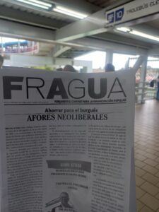 Imágenes de nuestra brigada informativa en metro Constitución de 1917