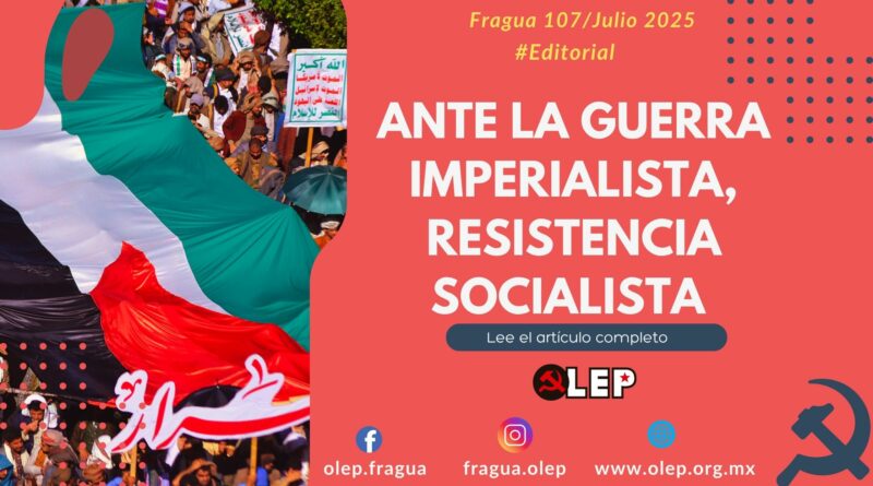 Ante la guerra imperialista, resistencia socialista