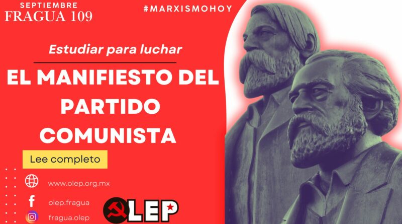 El Manifiesto del Partido Comunista. Estudiar para luchar