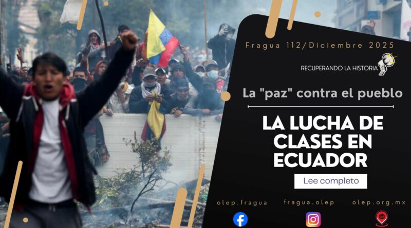 La lucha de clases en Ecuador. La "paz" contra el pueblo