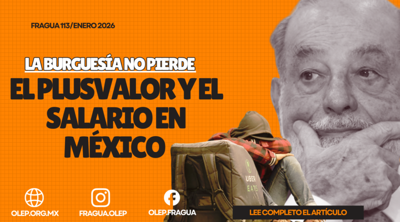El plusvalor y el salario en México. La burguesía no pierde