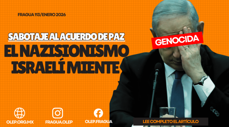 El nazisionismo israelí miente. Sabotaje al acuerdo de paz