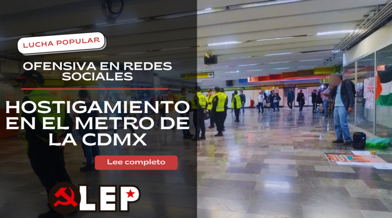 Hostigamiento en el metro de la CDMX. La información es un derecho humano