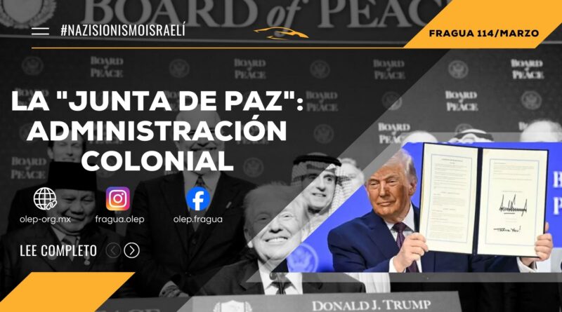 La junta de paz administración colonial